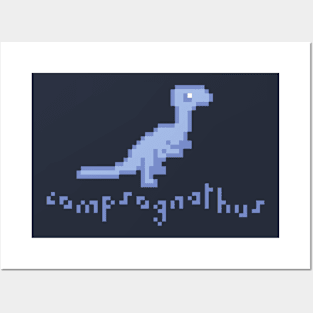 Pixel Art Compsognathus Posters and Art